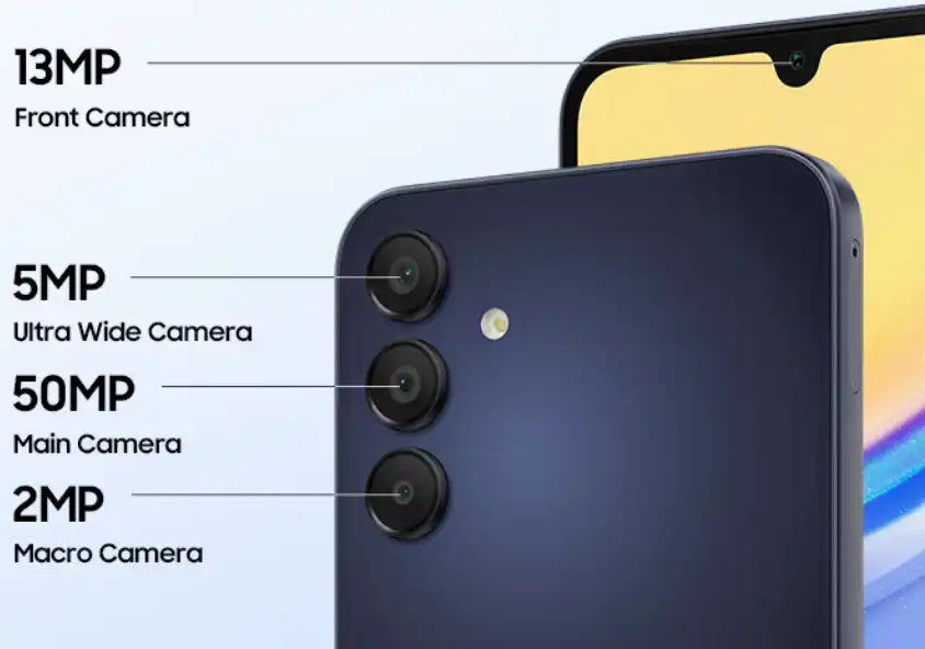 samsung galaxy a15 5g cameras